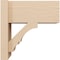 Ekena Millwork 8-in W x 16-in D x 16-in H Balboa Block Rough Cedar Woodgrain TimberThane Outlooker, Primed Tan OUTUR080X16X16BOA44RCPR - alternate 5